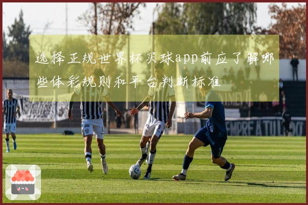 选择正规世界杯买球app前应了解哪些体彩规则和平台判断标准
